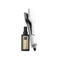 Ghd Duet Style Hot Air Styler In White + Sleek Talker Hair Oil