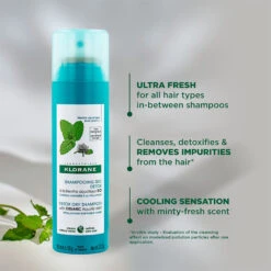 Klorane Aquatic Mint Dry Shampoo 150ml - Scalp Detox -Care Product Store Klorane DS Mint150ml 2