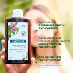 Klorane Strengthening Quinine & Organic Edelweiss Shampoo 400ml 6 Klorane Strengthening Quinine & Organic Edelweiss Shampoo 400ml -Care Product Store Klorane Sham Quinine400ml 2