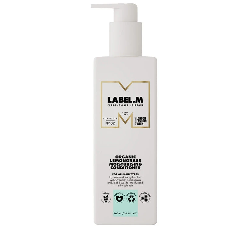 LABEL.M Organic Lemongrass Moisturising Conditioner 300ml 1 LABEL.M Organic Lemongrass Moisturising Conditioner 300ml