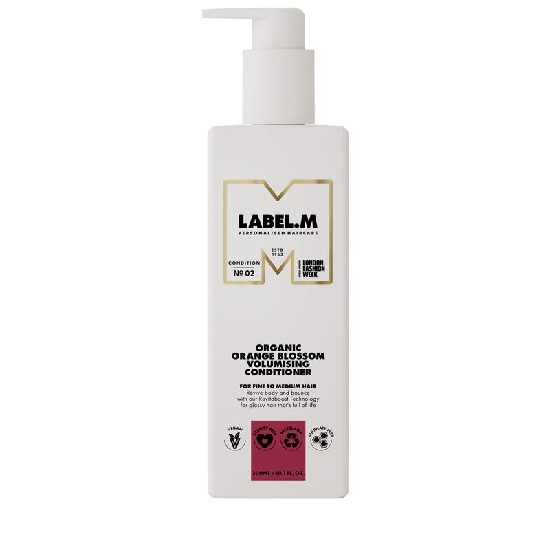LABEL.M Organic Orange Blossom Volumising Conditioner 300ml 1 LABEL.M Organic Orange Blossom Volumising Conditioner 300ml