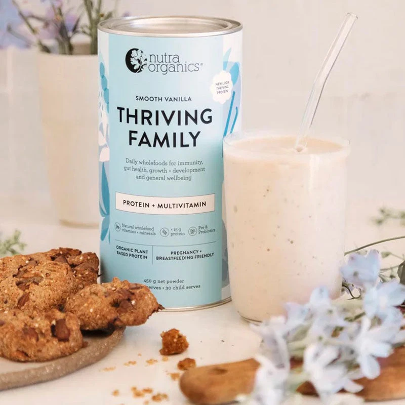 Nutra Organics Thriving Family - Smooth Vanilla 450g 2 Nutra Organics Thriving Family - Smooth Vanilla 450g - Image 2