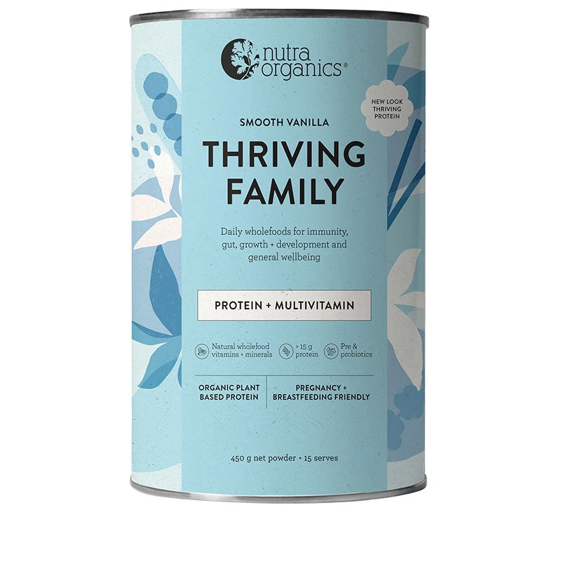 Nutra Organics Thriving Family - Smooth Vanilla 450g 1 Nutra Organics Thriving Family - Smooth Vanilla 450g