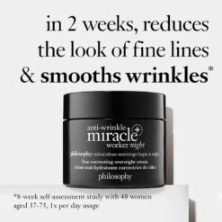 Philosophy Anti-Wrinkle Miracle Worker Night 60ml -Care Product Store Philosophy Anti Wrinkle Miracle Worker Night 60ml 1