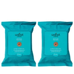Wotnot Naturals All Natural Face Wipes Ultra-Hydrating - Pack Of 25 X 2