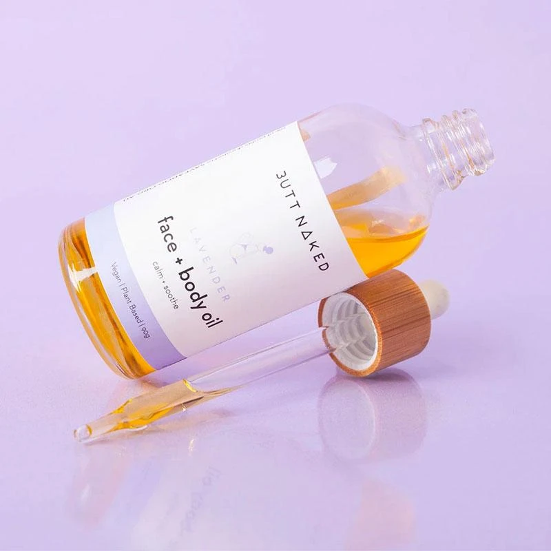Butt Naked Lavender Face Cleanser + Body Oil 90ml 2 Butt Naked Lavender Face Cleanser + Body Oil 90ml - Image 2