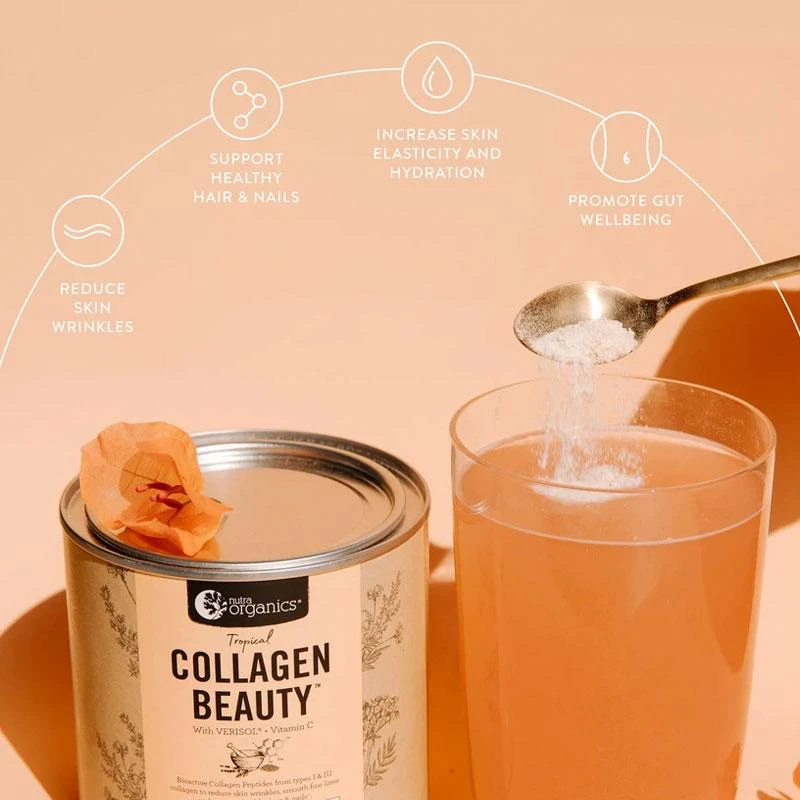 Nutra Organics Tropical Collagen Beauty 300g (EXP 10/23) 2 Nutra Organics Tropical Collagen Beauty 300g (EXP 10/23) - Image 2