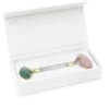 Ecococo Rose Quartz + Jade Crystal Face Roller