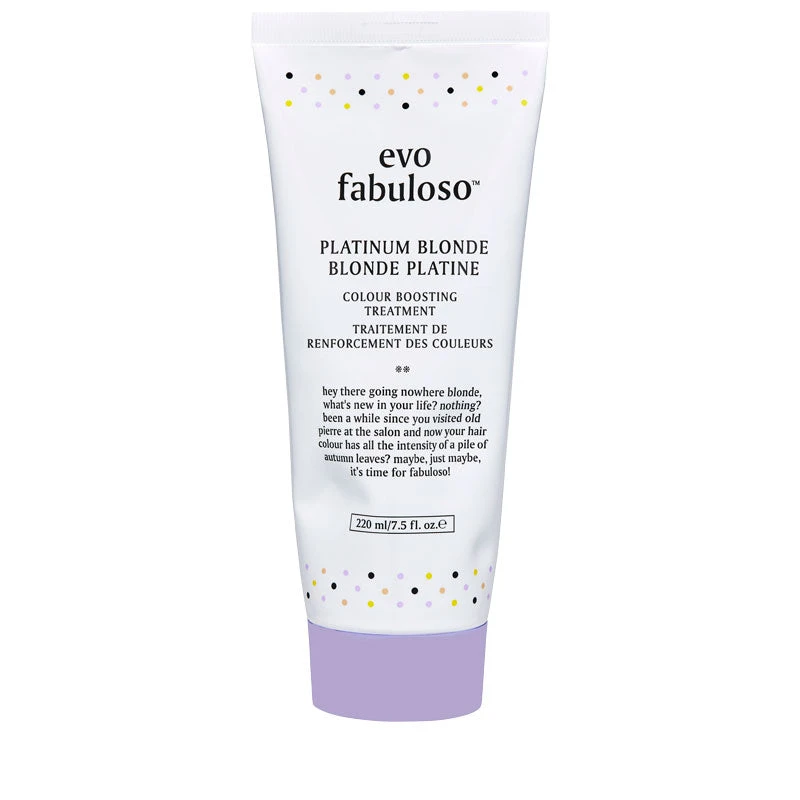 Evo Fabuloso Platinum Blonde Colour Boosting Treatment 220ml 1 Evo Fabuloso Platinum Blonde Colour Boosting Treatment 220ml