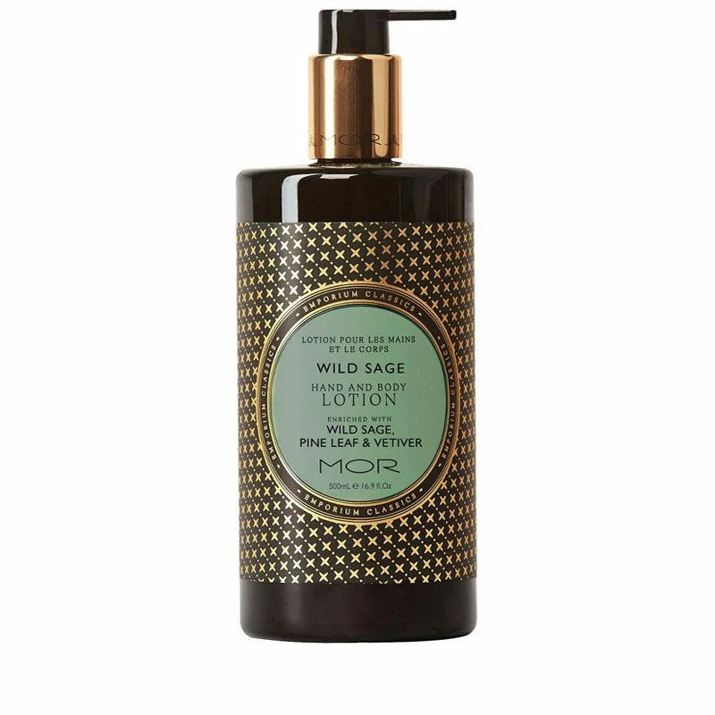 MOR Emporium Classics Hand & Body Lotion - Wild Sage 500ml 1 MOR Emporium Classics Hand & Body Lotion - Wild Sage 500ml