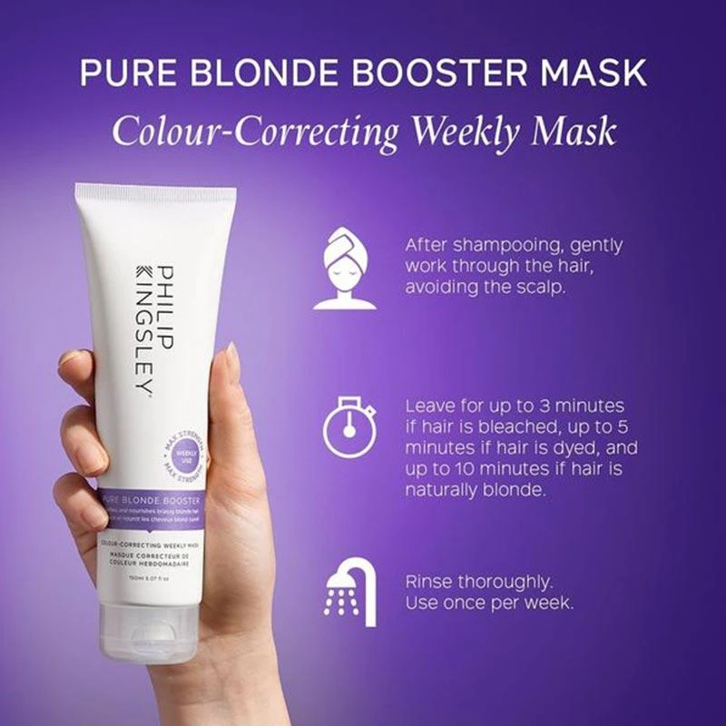Philip Kingsley Pure Blonde Booster Mask 150ml 6 Philip Kingsley Pure Blonde Booster Mask 150ml - Image 6